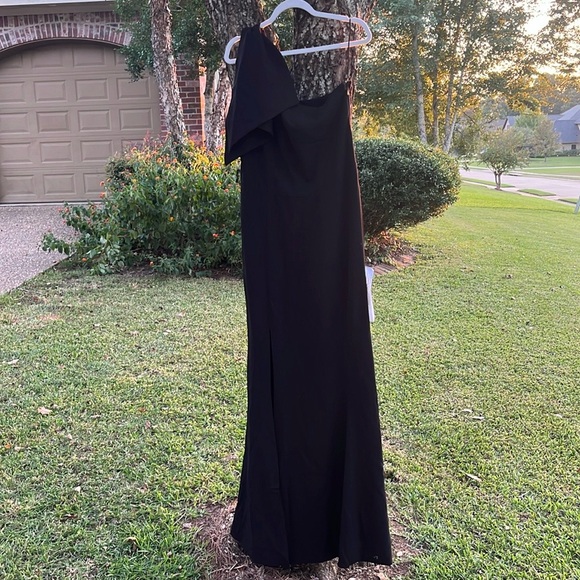 NWT Dress The Population XXL black one-shoulder gown - Picture 8 of 9
